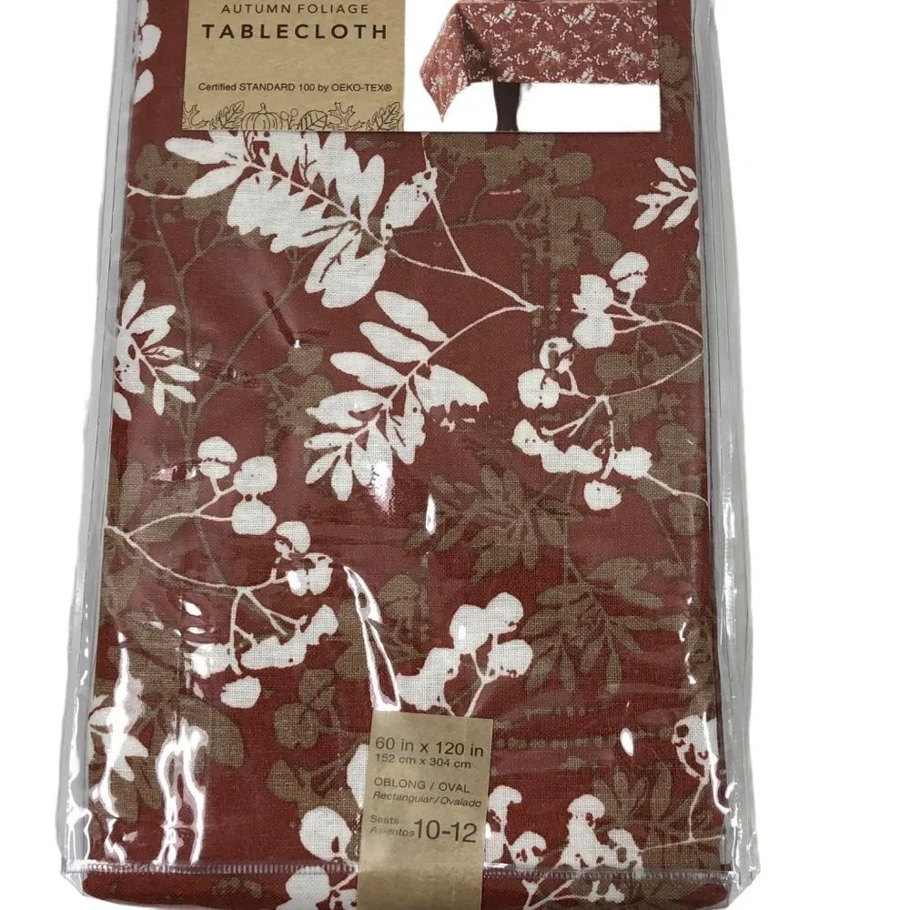 AUTUMN FOLIAGE OBLONG/OVAL‎ TABLECLOTH 60